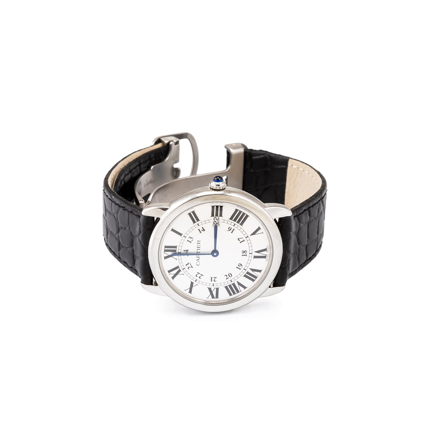 Cartier Ronde Solo Quarz Herrenarmbanduhr, Modell Ref. 3603