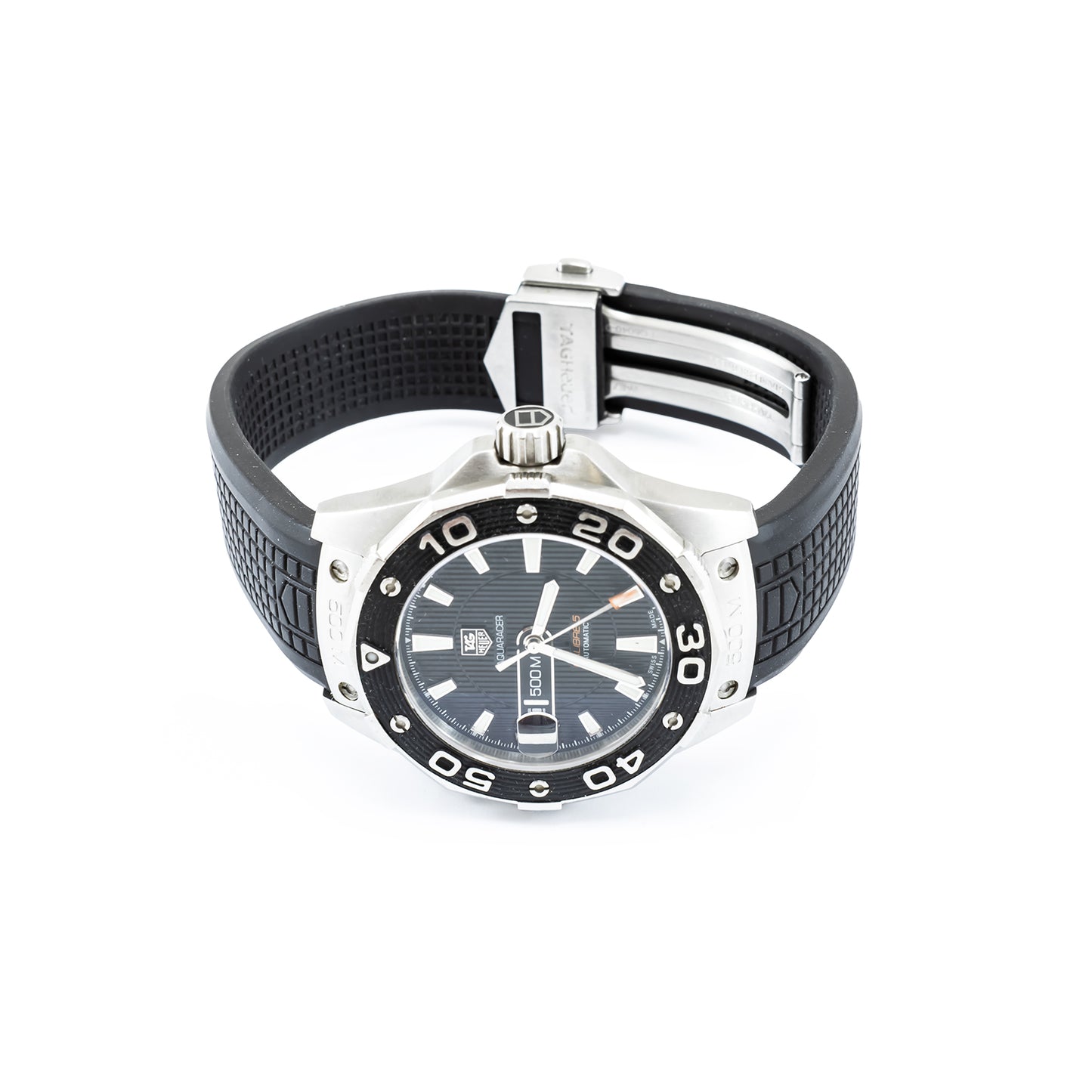 Tag Heuer Aquaracer 43mm Herrenarmbanduhr, Kautschukband, Ref. WAJ2110, Swiss Made