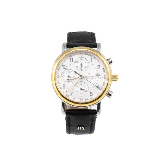 Maurice Lacroix Automatic Herrenuhr mit Lederband und Saphirglas