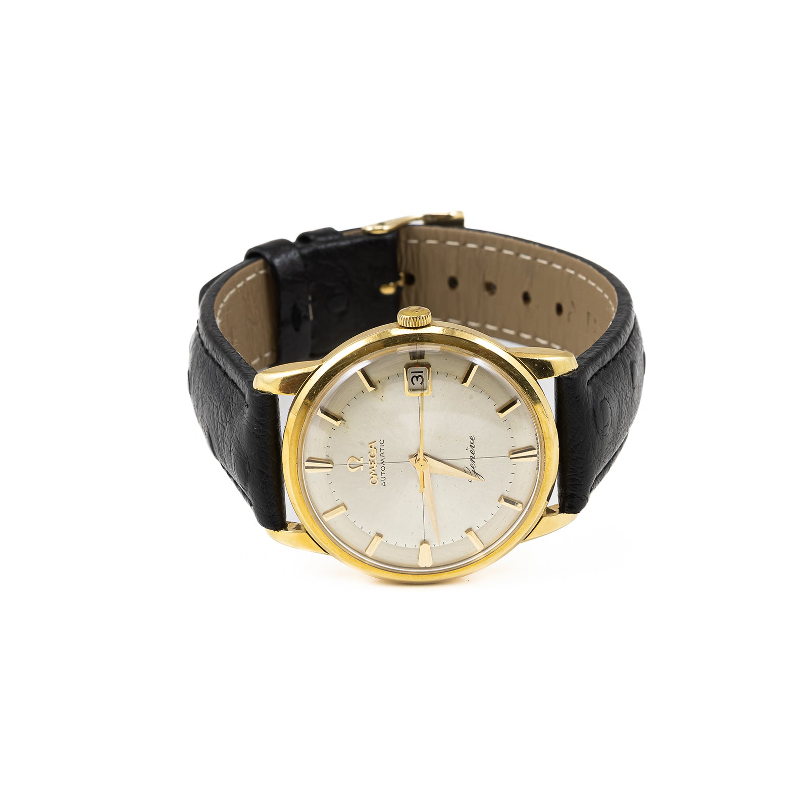 Watch Omega Geneve Automatic 1211 14K 585 gold 565 date men's watch