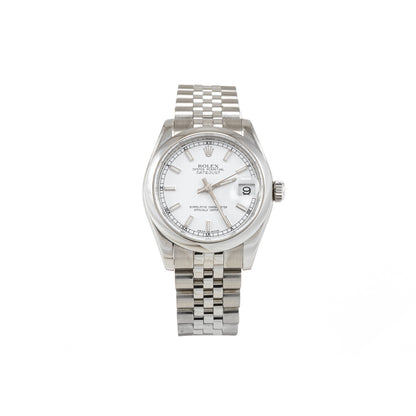 Rolex Oyster Perpetual Datejust Damenuhr aus Edelstahl