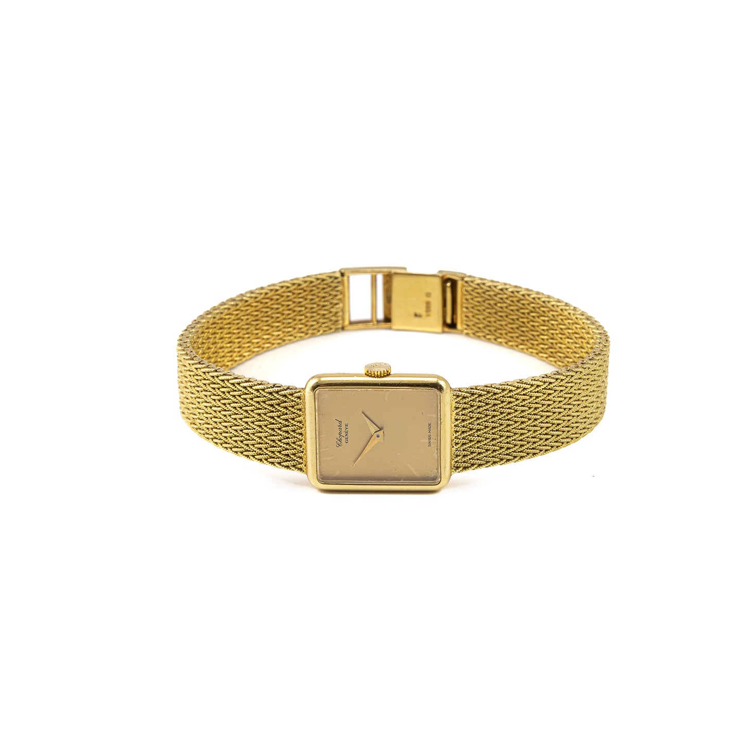 Elegante Chopard Genève Armbanduhr für Damen aus 750er Gelbgold, Handaufzug