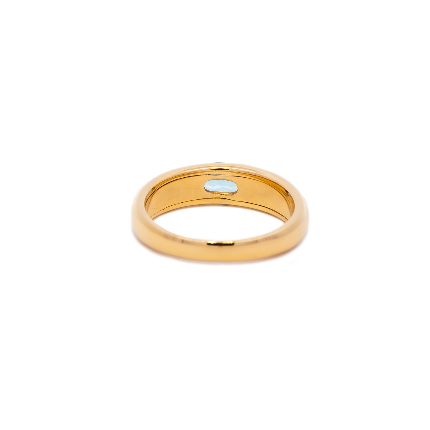 Topas Gelbgold 750 18K Damenring 