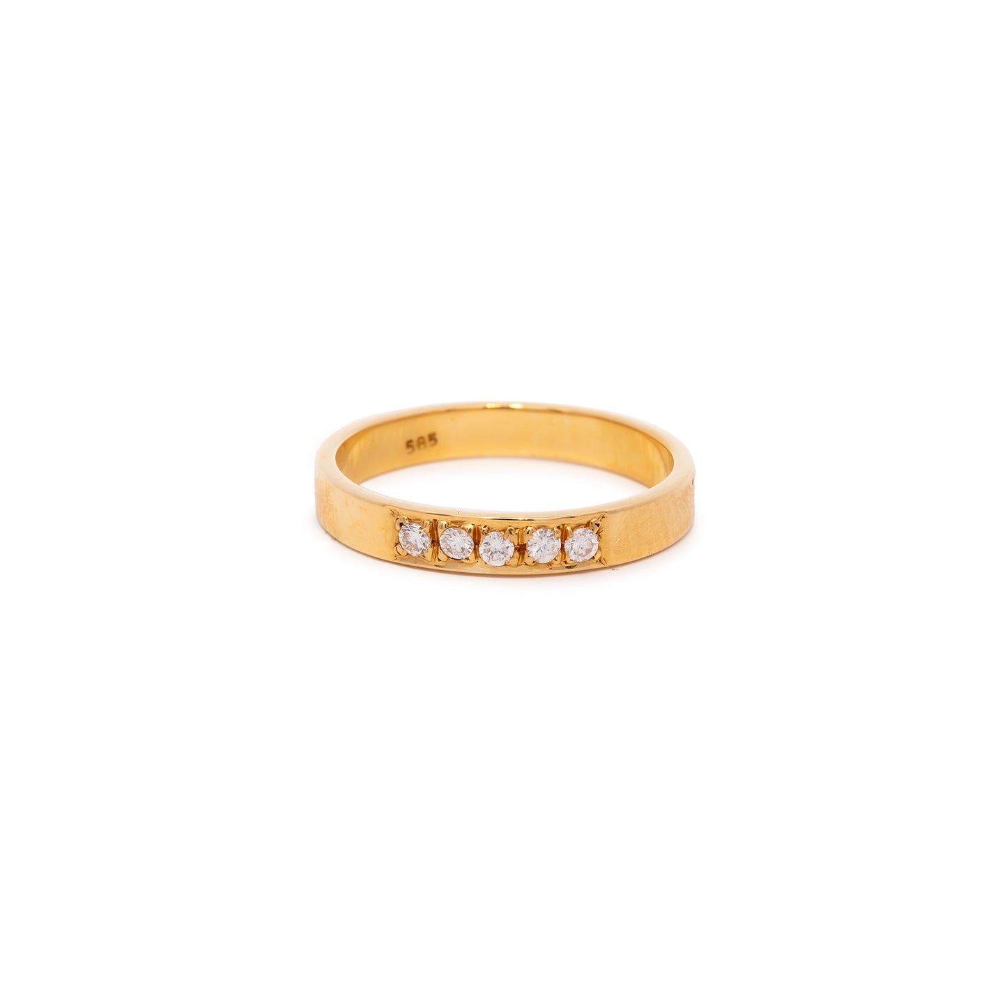 Wedding ring diamond ring yellow gold 18K wedding ring women's ring gold ring wedding ring