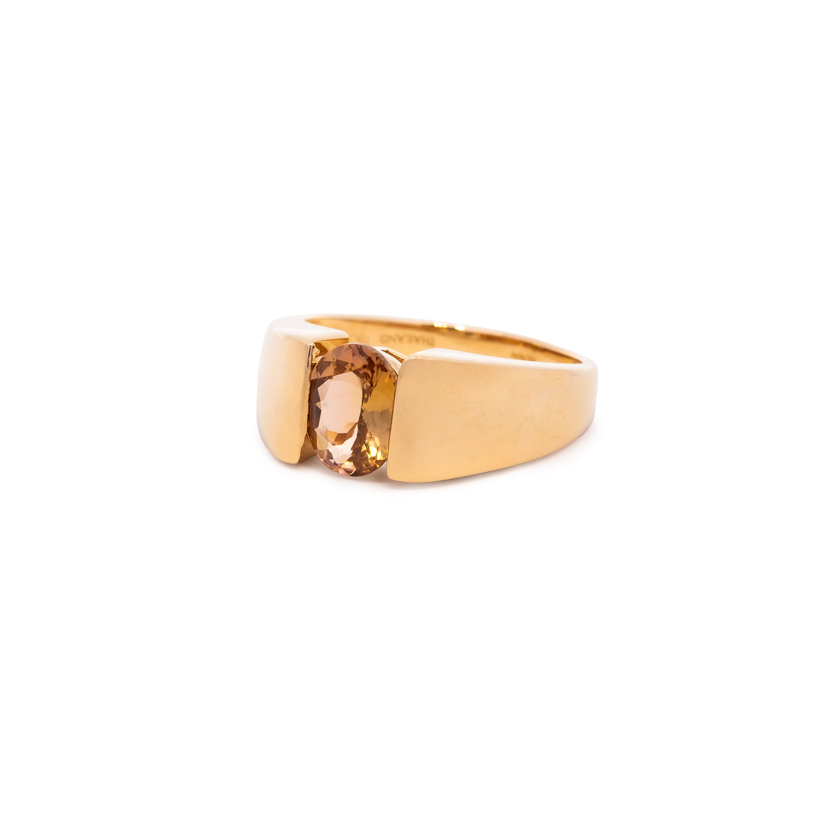 Edelsteinring Topas Gelbgold 18K 