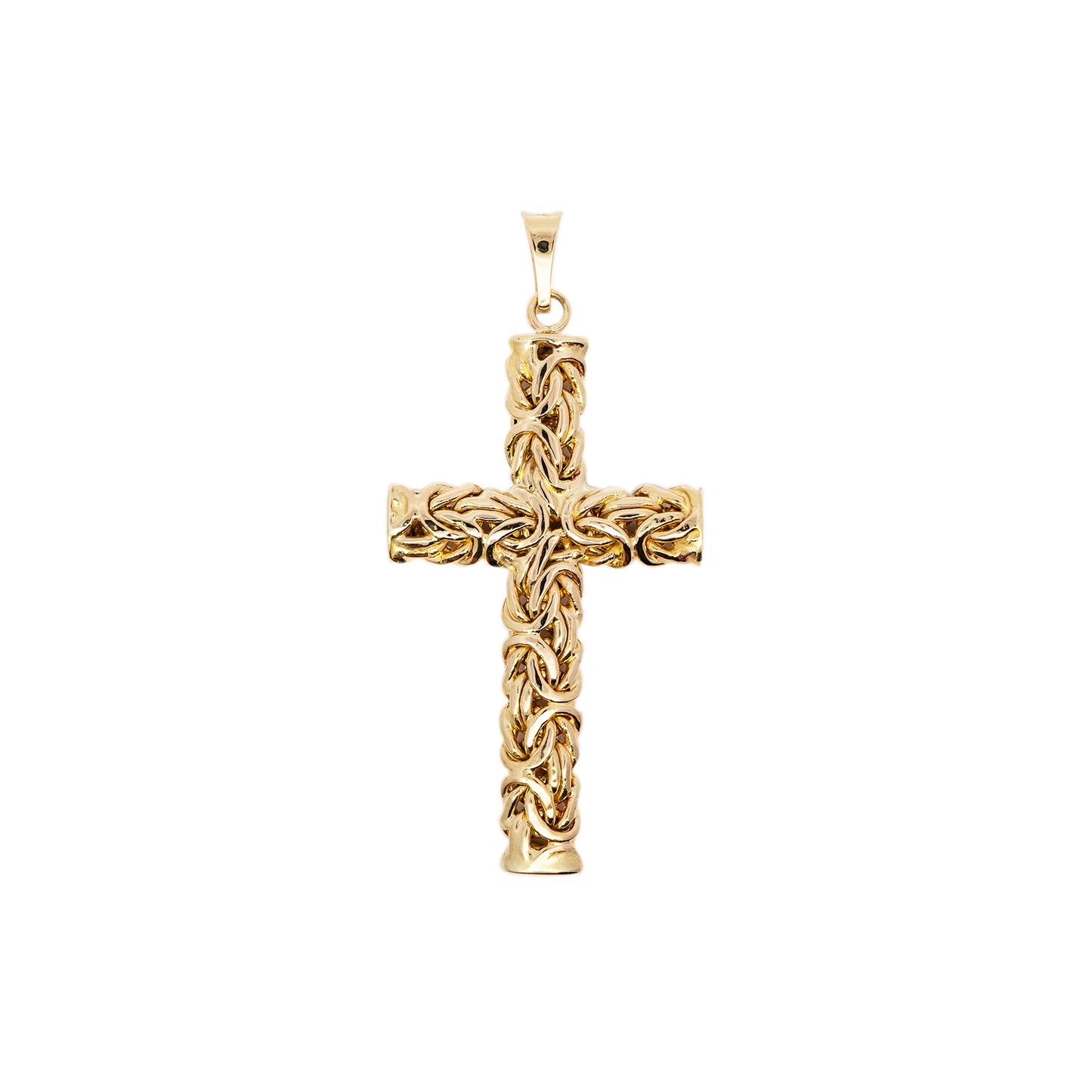 Cross pendant diamond yellow gold 14K gold 585 women's jewelry men's jewelry chain pendant