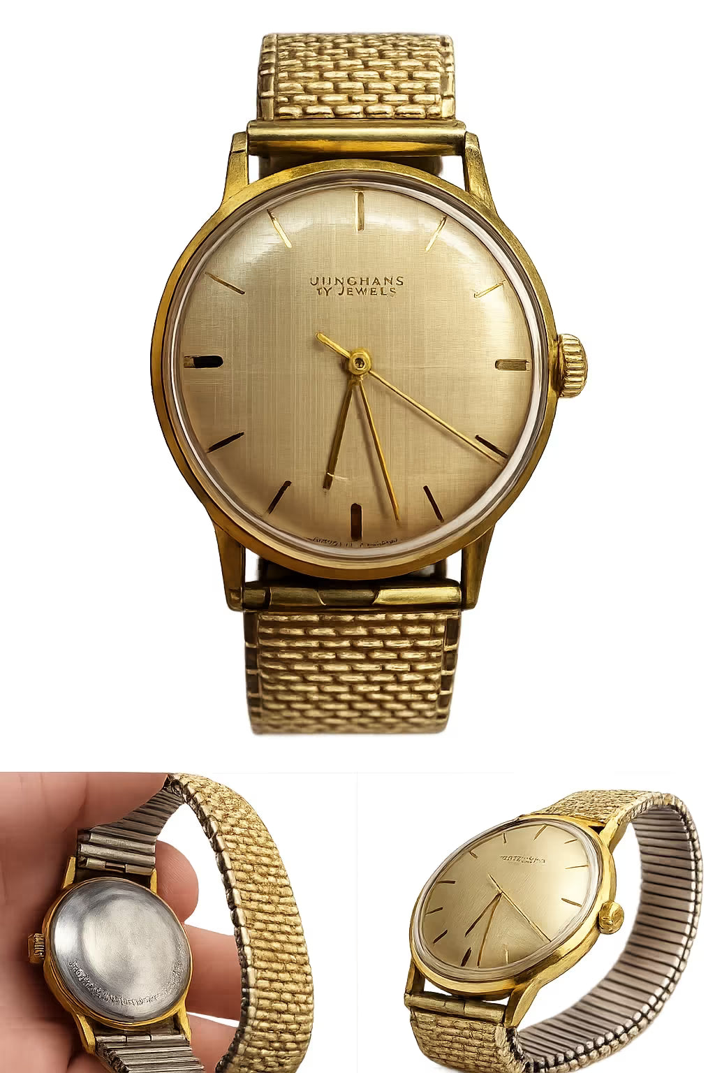 Junghans Trilastic Handaufzug Kaliber 93S1 Vintage ca. 1960