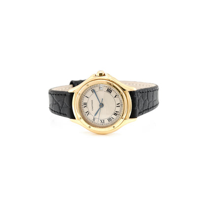3 Armbanduhr Uhr Cartier Damenuhr