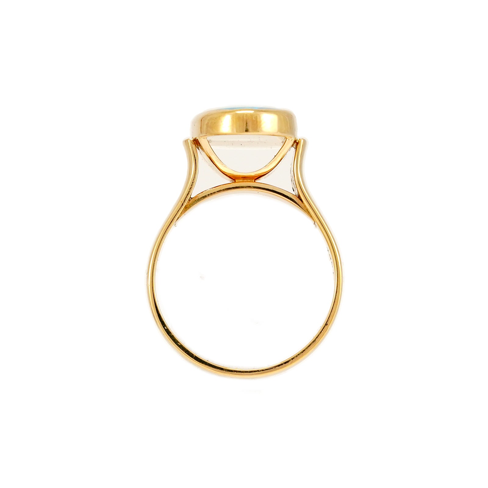 schöner klassischer damen ring mit opal triplette