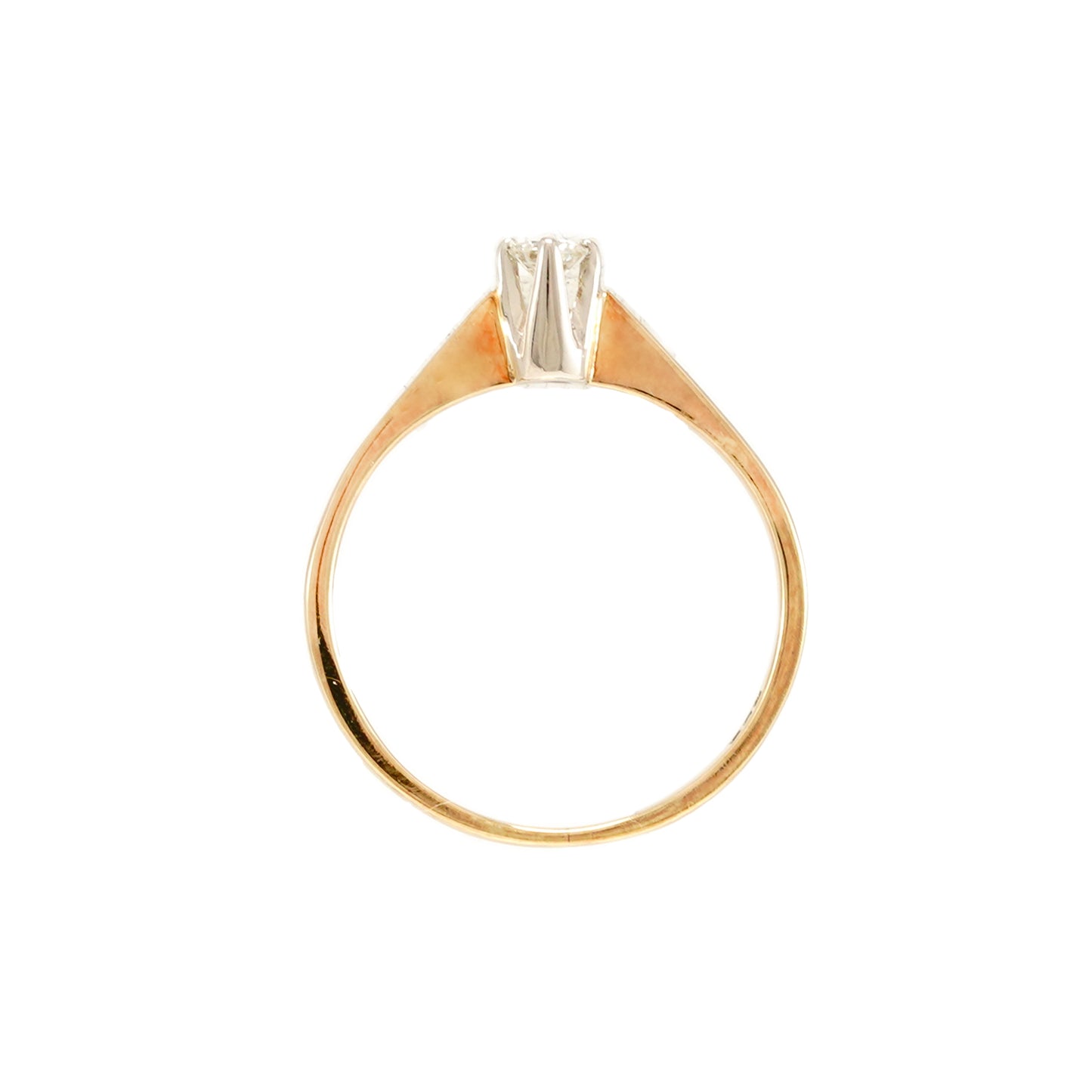 klassischer Verlobungsring Gold 585 mit diamant