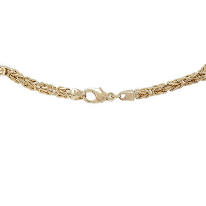 Solid king chain gold chain curb chain yellow gold 585 14K gold 76cm 62g men's chain