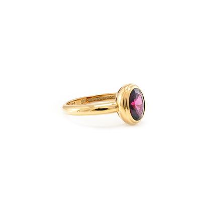 Women's ring amethyst yellow gold women's jewelry gold ring gemstone jewelry gold jewelry