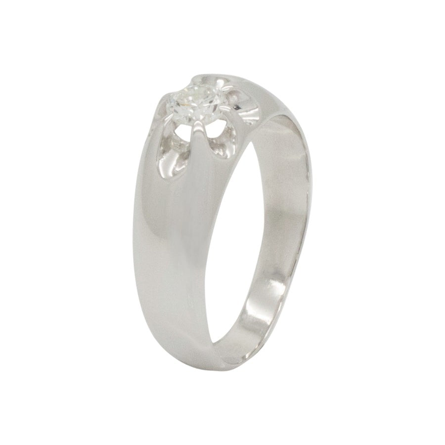 Brillant Ring Weißgold mit 0,41ct Diamant 585 14K Gold Partnerringe Diamantschmuck