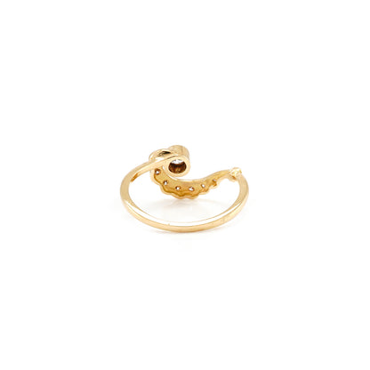 filigraner Diamantring Goldring Gelbgold 18K Damenschmuck Goldschmuck diamond ring