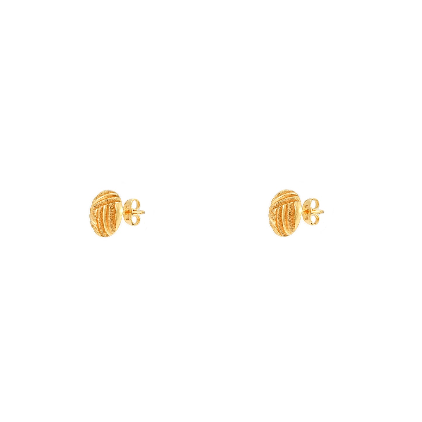 Earrings knot stud earrings yellow gold 20K 835 gold earrings knot stud earrings