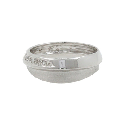 Diamantring Bandring Damenring 18K Weißgold 750 Ring mit Diamanten Hochzeitsringe