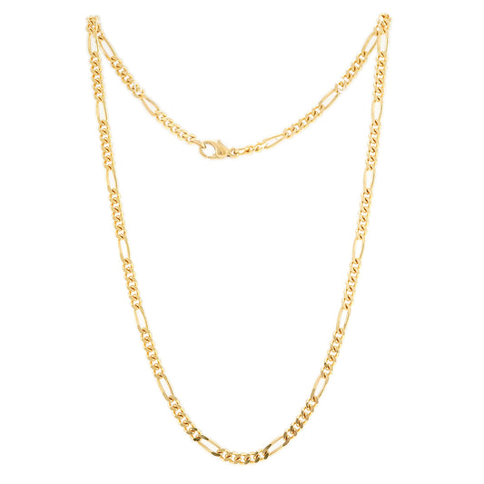 Figaro Kette Gelbgold 14K Goldkette Goldcollier Anhängerkette gold chain necklace