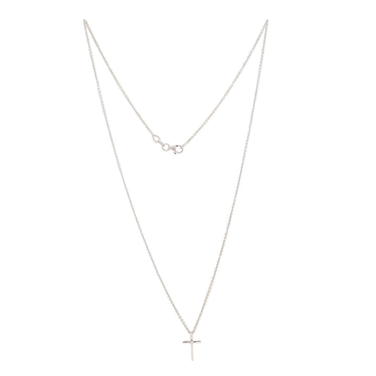 Women's necklace pendant cross diamond white gold 14K gold necklace pendant necklace