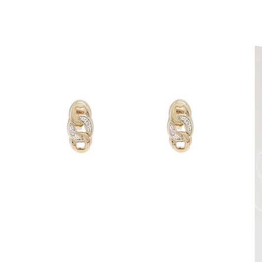 Stud earrings women's jewelry yellow gold diamond earrings brilliant 14K diamond jewelry