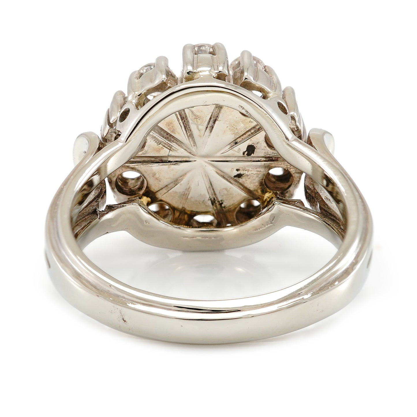 Vintage diamond ring pearl white gold 14K women's jewelry set gold ring diamond ring