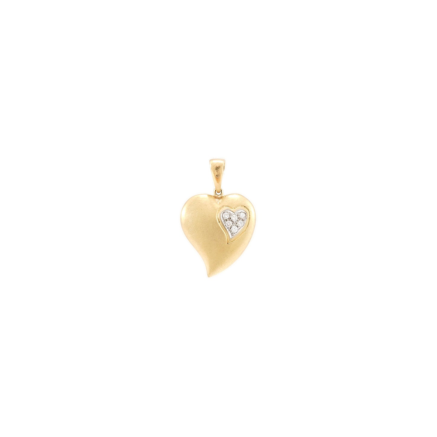 Herzanhänger Gold 750 Diamantanhänger Damenschmuck heart pendant Goldschmuck Geschenk