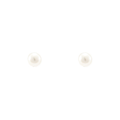 Stud earrings yellow gold cultured pearl 585 14K women's jewelry gold earrings pearl jewelry