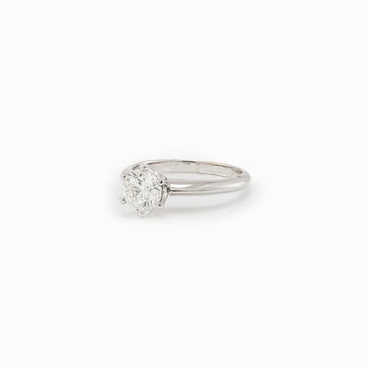 Engagement ring diamond ring 18K white gold 1.00ct VS2/ J engagement ring diamond jewelry