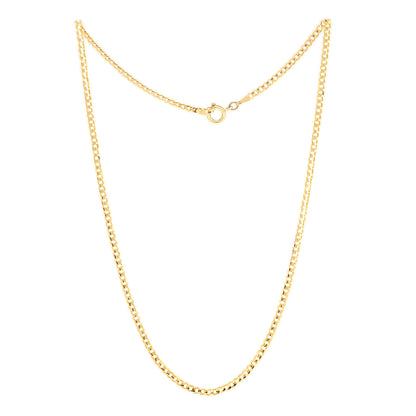 Curb chain gold chain yellow gold 18K gold 750 necklace pendant chain necklace