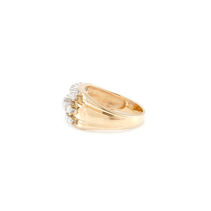 Diamantring Gelbgold 14K Damenschmuck Herrenschmuck Goldring diamond ring Damenring