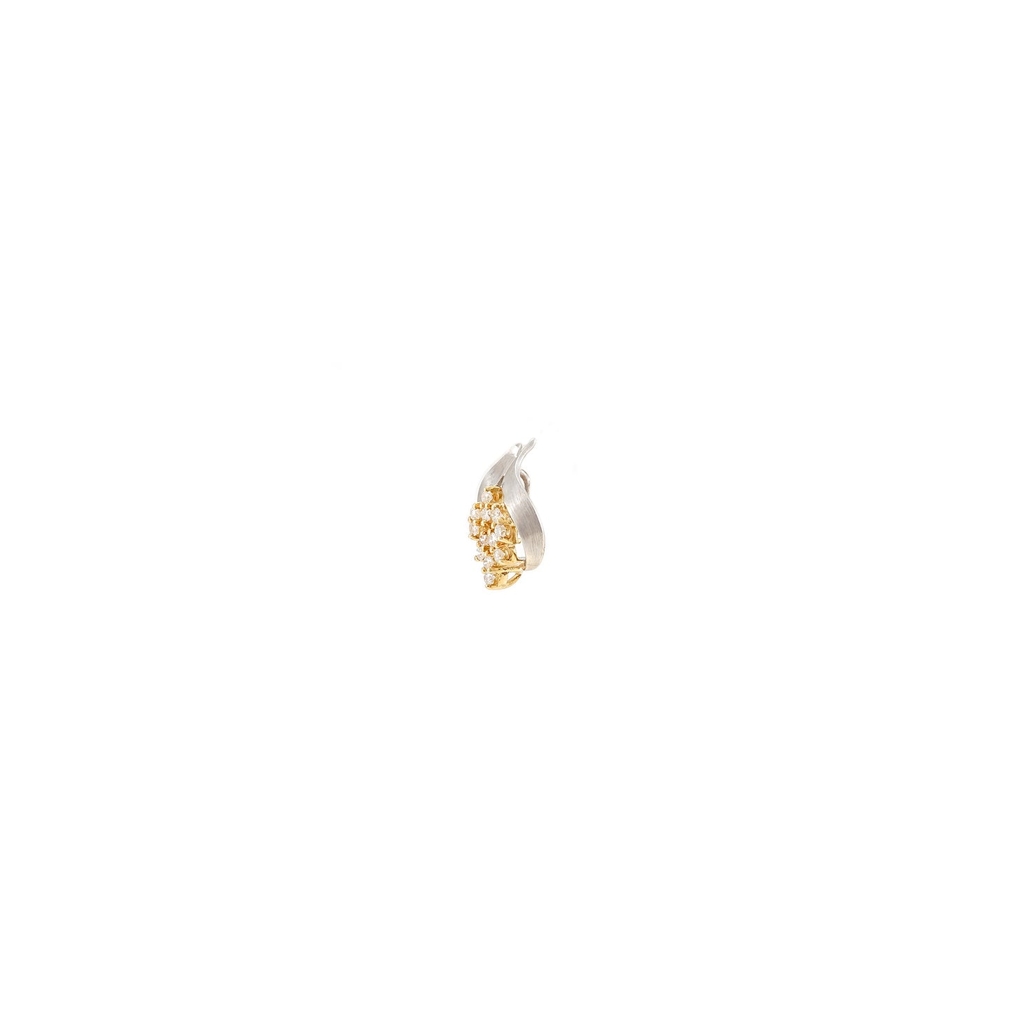 Diamantanhänger Bicolor Gelbgold Weißgold 14K Kettenanhänger diamond pendant gold