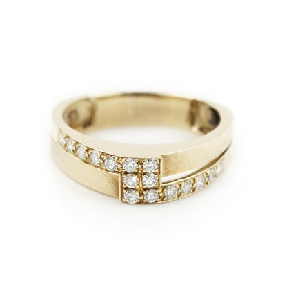 Trauring Gelbgold Diamant Brillant 750 18K RW55,5 Damenschmuck Ehering Goldring