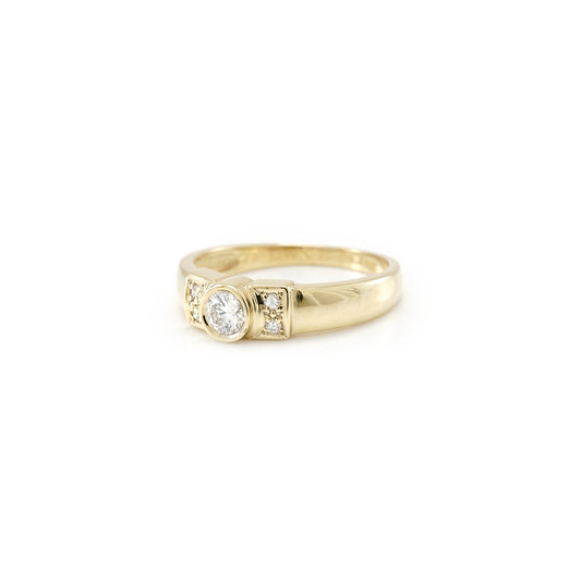 Verlobungsring Diamantring Brillant Damenschmuck Gelbgold 585 14K RW57 Goldring