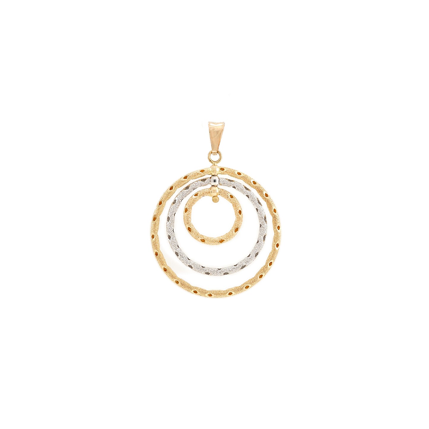 Pendant diamond-coated in bicolor yellow gold 375 white gold pendant gold pendant
