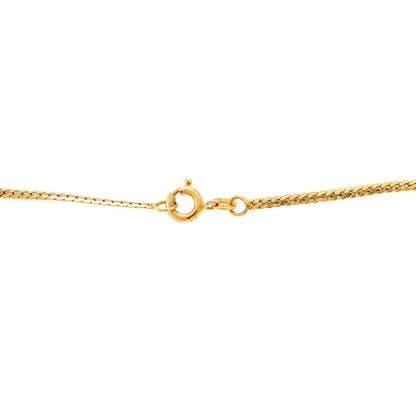 Necklace sapphire diamond brilliant yellow gold 585 14K women's jewelry necklace gold chain