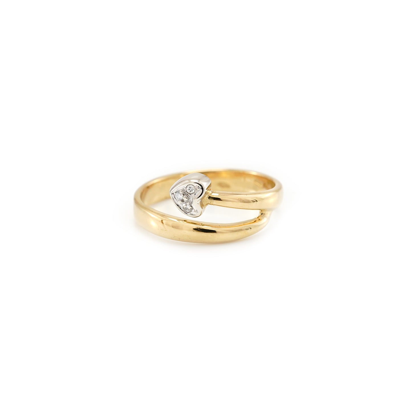 Women's ring heart diamond ring 18K gold ring with diamonds women's jewelry gold ring