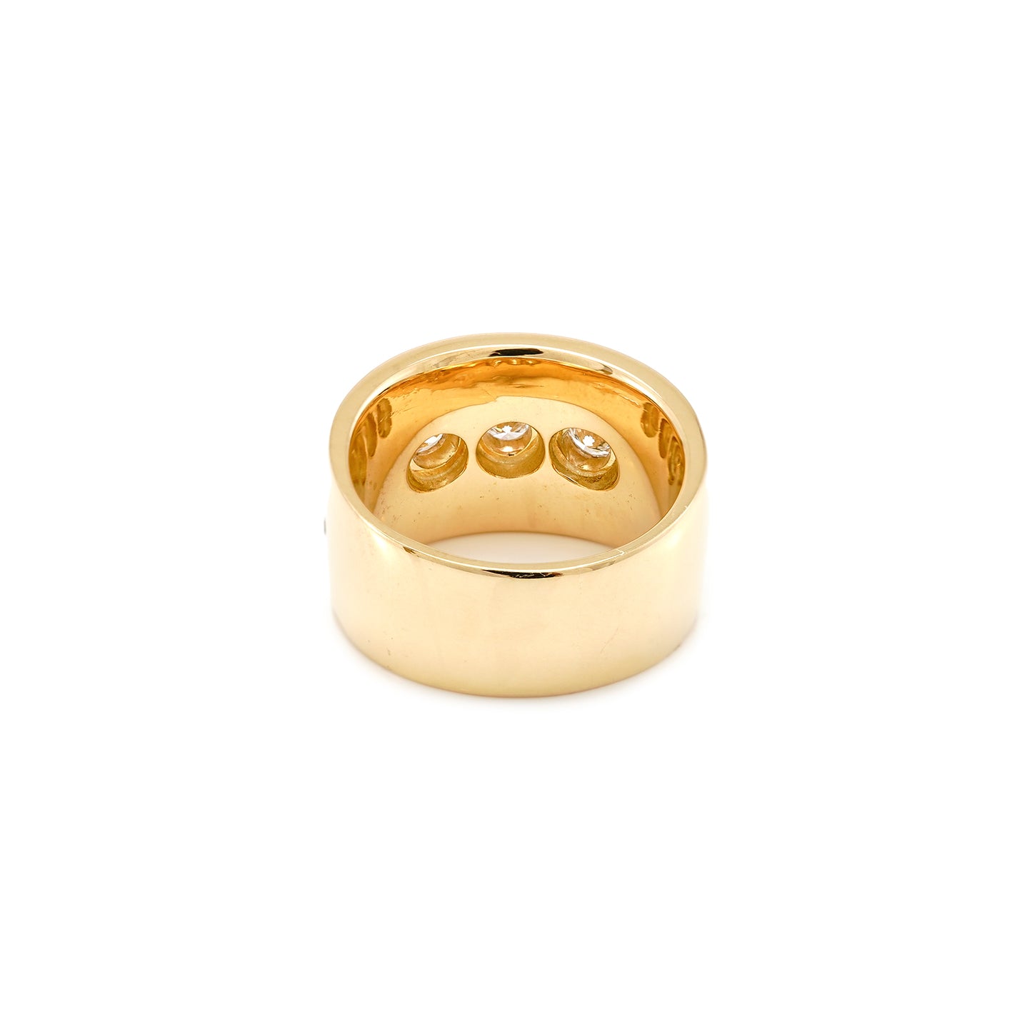 Cocktail ring gold ring with diamonds brilliant ring 3.86 carat yellow gold 750 18K gold