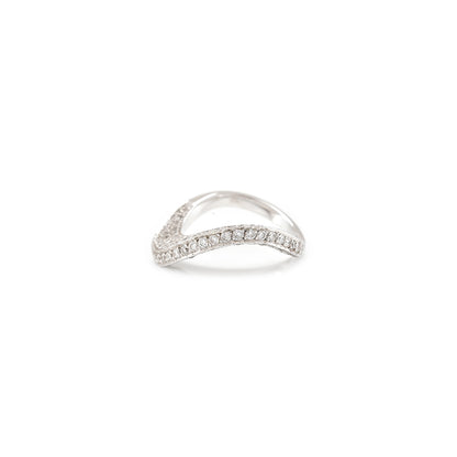 Designerring Pave Diamantring 18K Weißgold Damenschmuck Goldring diamond ring