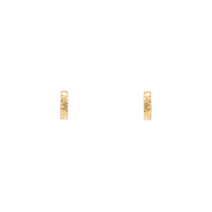 Hinged creoles in yellow gold 333 8K earrings gold earrings hoops earring