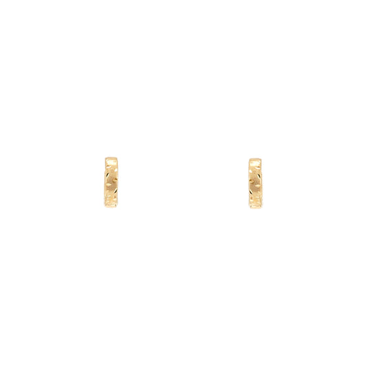 Hinged creoles in yellow gold 333 8K earrings gold earrings hoops earring