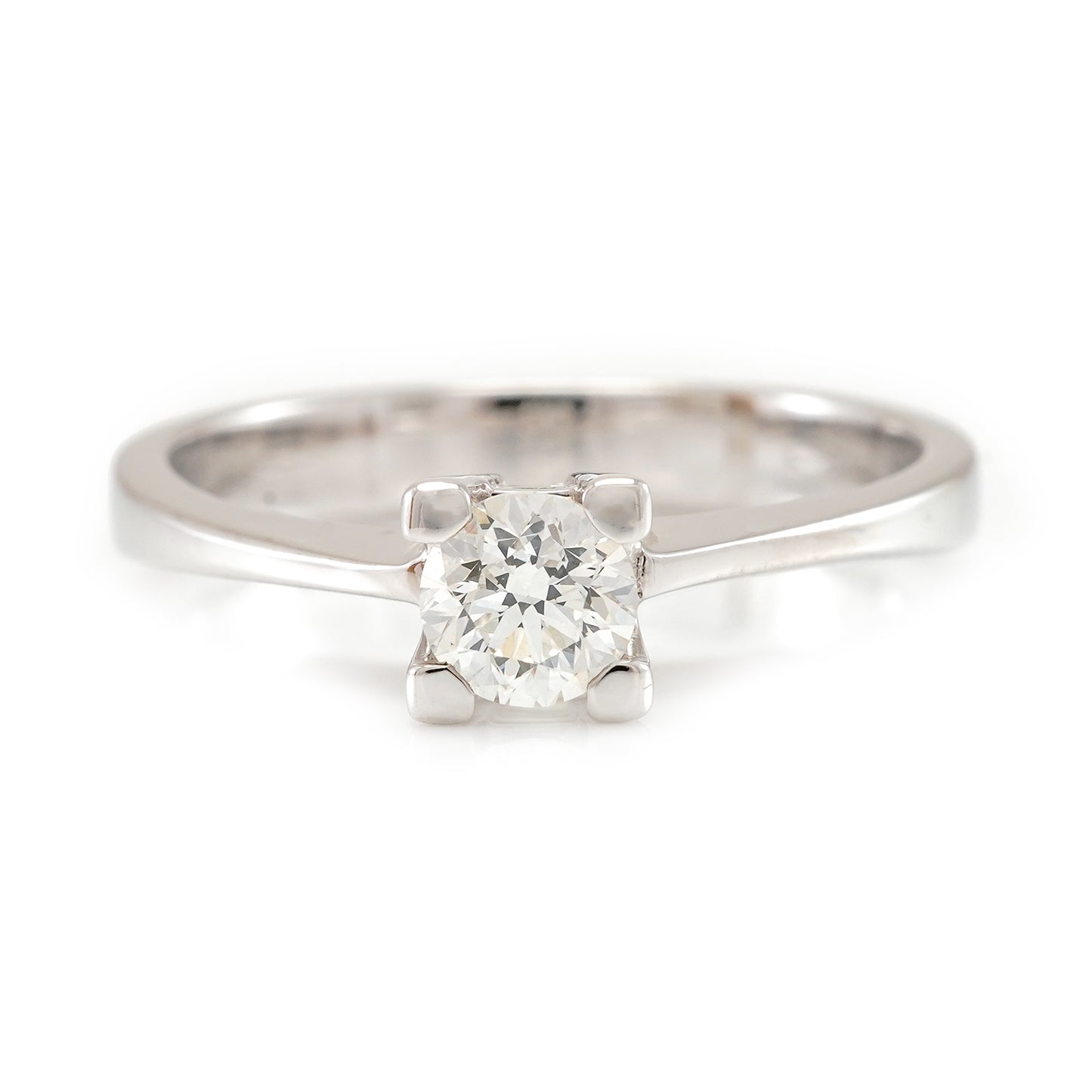 Engagement ring diamond ring 0.45 ct white gold 18K women's jewelry solitaire ring gold ring