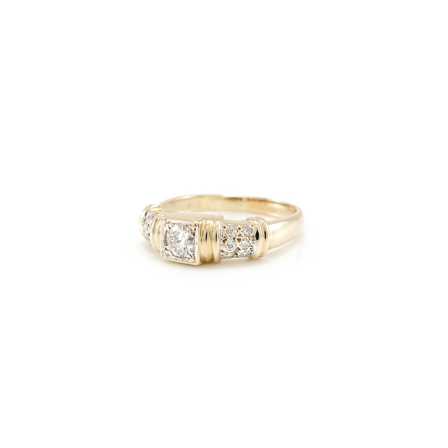 Verlobungsring Diamantring Brillant Damenschmuck Gelbgold Goldring 585 1K RW57