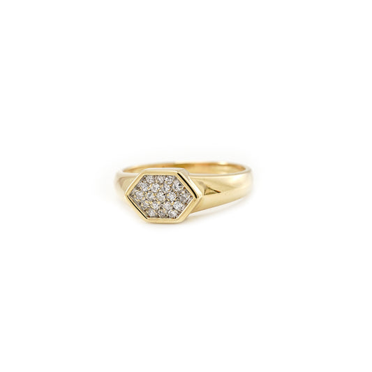 Ring Diamant Diamantring Gelbgold 585 14K RW64 Damenschmuck Goldring Damenring