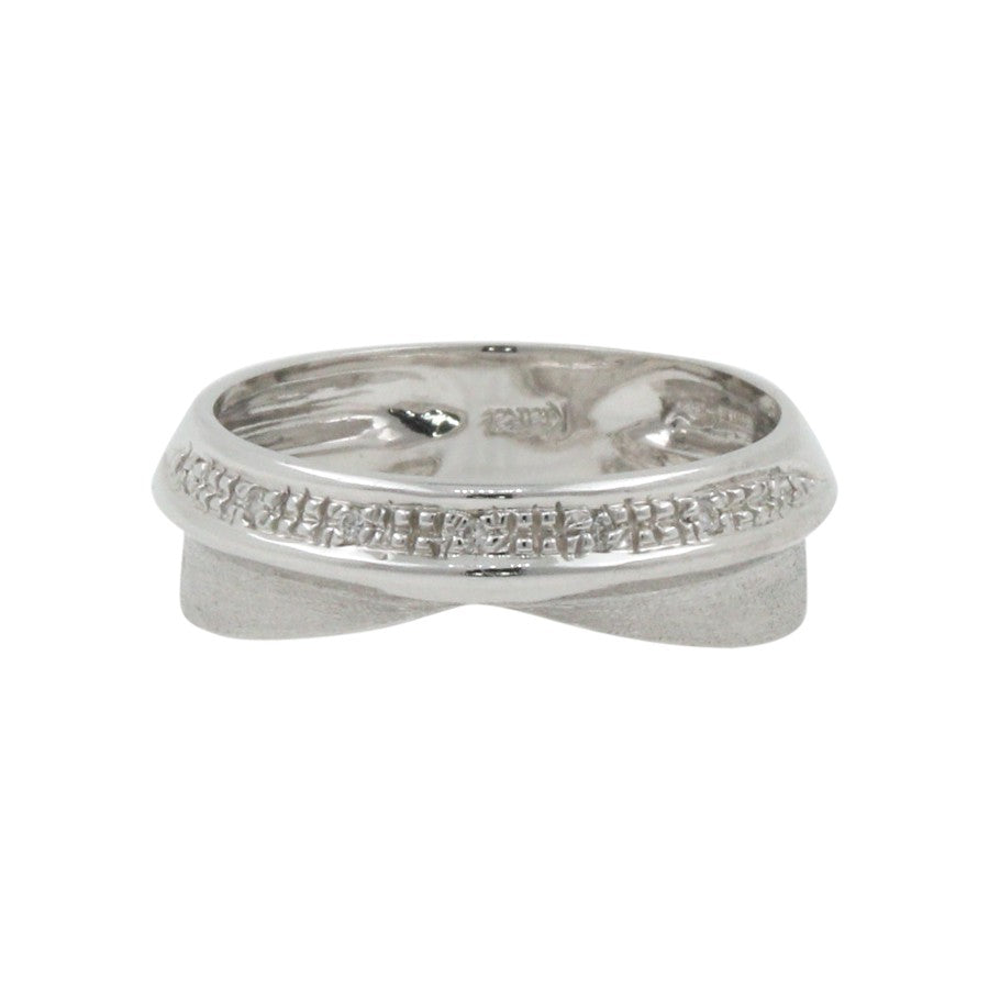 Diamantring Bandring Damenring 18K Weißgold 750 Ring mit Diamanten Hochzeitsringe