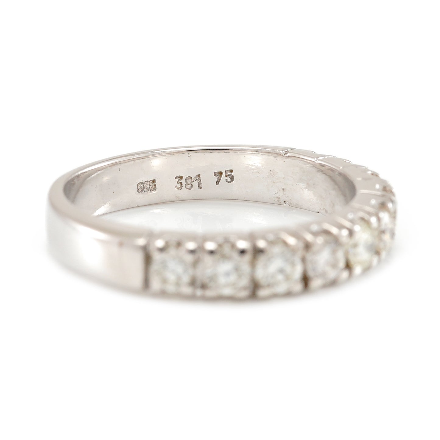 Memory ring diamond ring wedding ring white gold 14K women's jewelry gold ring diamond ring