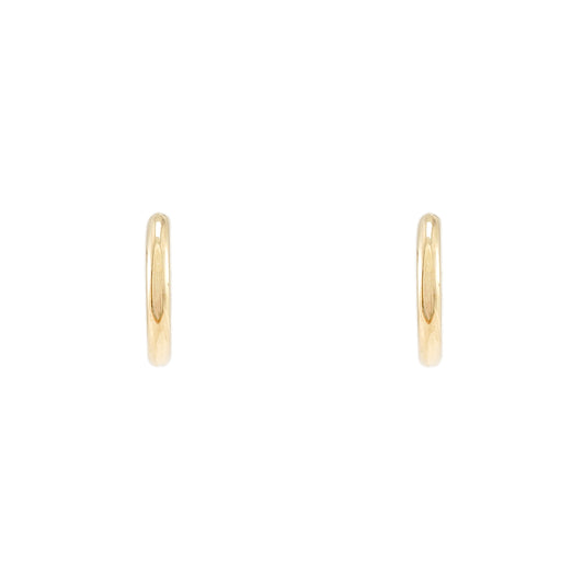 Hinged hoop earrings yellow gold 8K 15mm gold earrings earrings hoop earrings women's jewelry