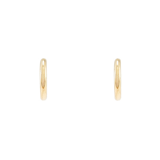 Scharnier Creolen Gelbgold 8K 15mm Goldohrringe Ohrschmuck hoop earrings Damenschmuck