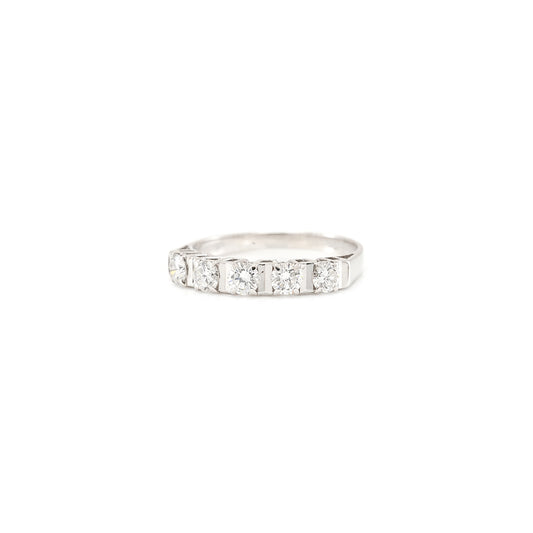 Engagement ring wedding ring diamond brilliant white gold 585 14K RW57 women's jewelry