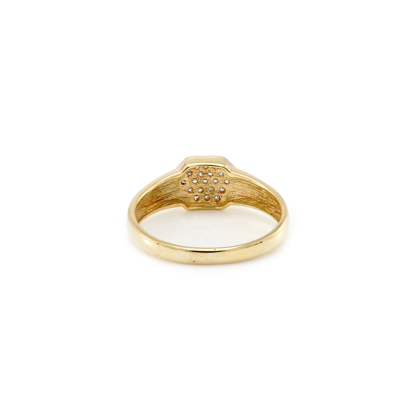 Ring diamond diamond ring yellow gold 585 14K RW64 women's jewelry gold ring women's ring