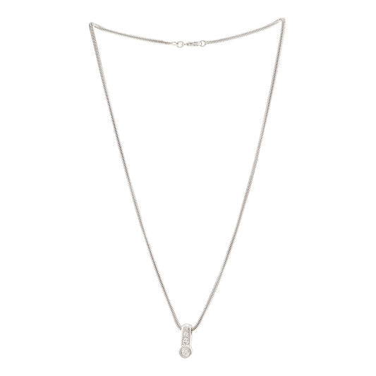 Diamond pendant women's necklace white gold 14K neck necklace diamond pendant chain women's jewelry