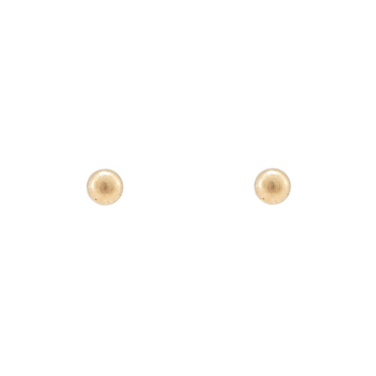 Ohrschmuck Ohrstecker als Halbkugel in Gelbgold 585 14K Goldohrringe stud earrings